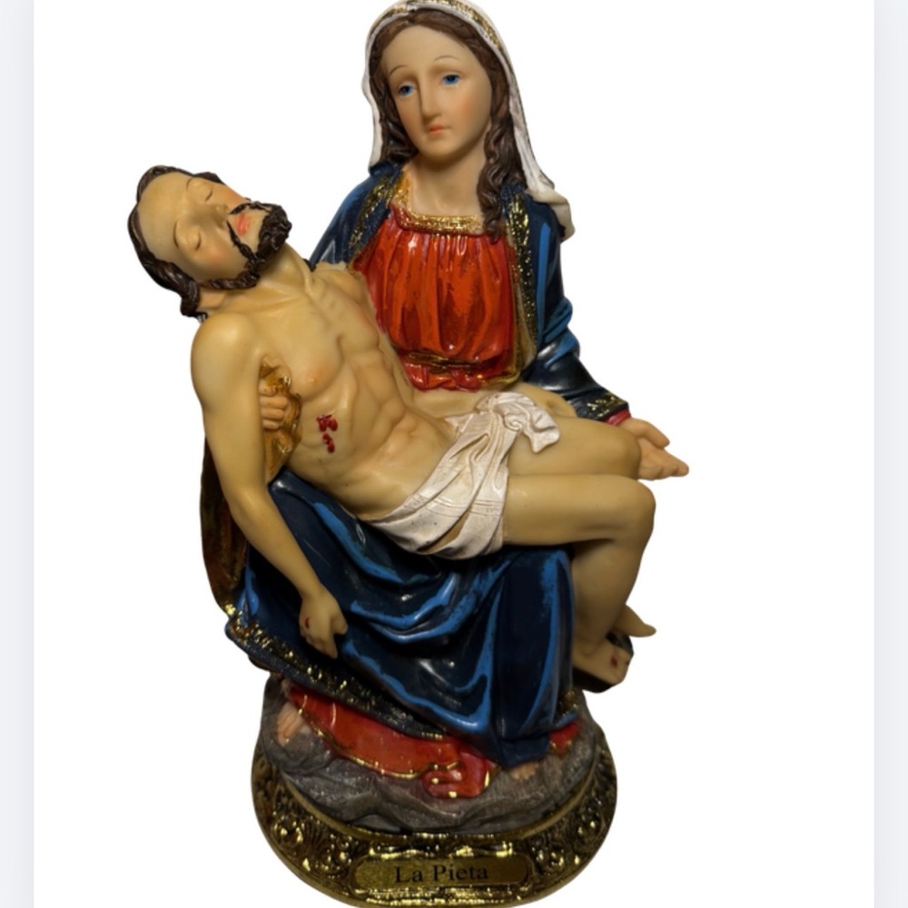 La Pieta Religious 13” Figurine - Multicolor